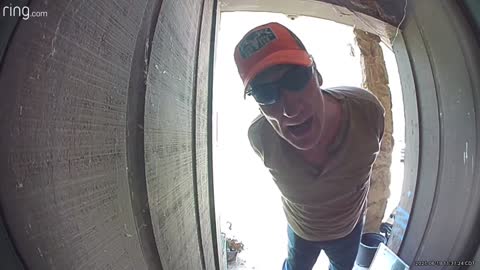 Extremely Rude Neighbor Attacks Doorbell
