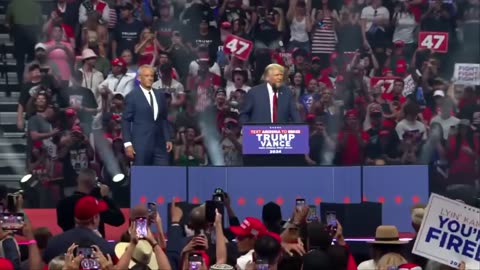 Robert F. Kennedy Jr. speaks at former president Donald Trump's rally.