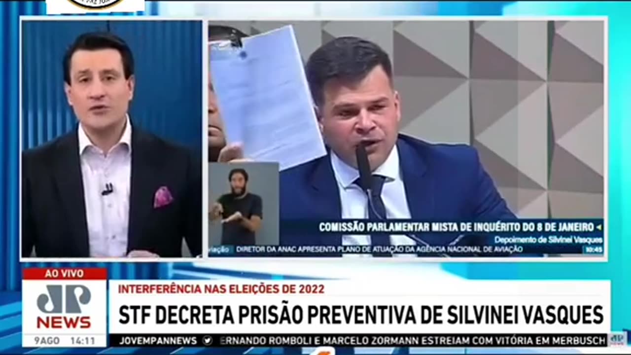 O SUPREMO TRIBUNAL FEDERAL DETERMINOU A PRISÃO DE SILVINEI VASQUESA