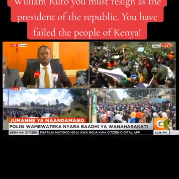 William Ruto you must resign as the president of the republic.
