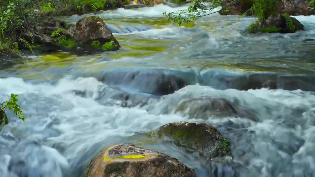 Peaceful Forest River | Relaxing River Sounds | 285 Hz Meditation Frequency | Solfeggio Tone