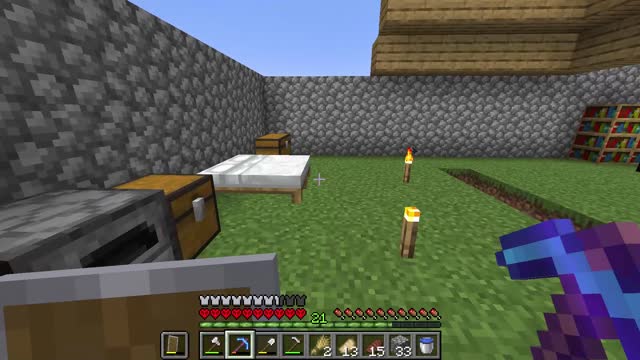 this is a video of me playing Minecraft in my hadcore world