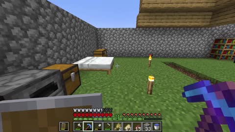 this is a video of me playing Minecraft in my hadcore world