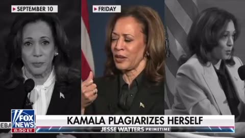 Kamala is a Scripted ROBOT! She plagiarized herself