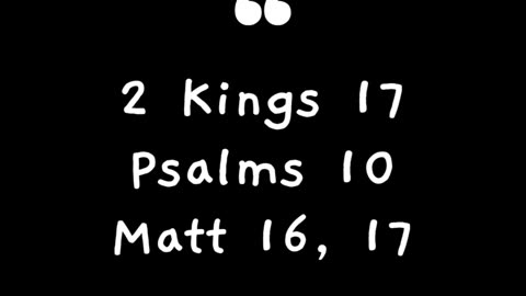 Greetings Family! Heres our Scripture Reading for today. God Bless!