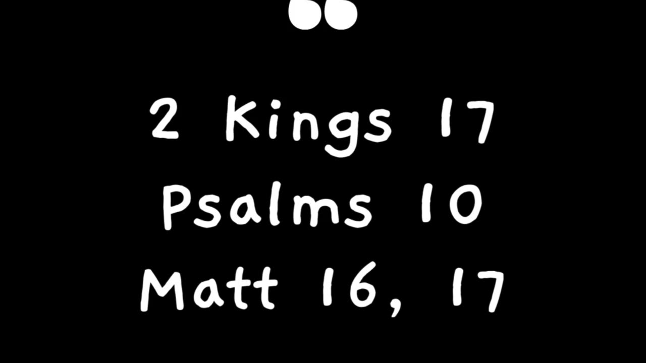 Greetings Family! Heres our Scripture Reading for today. God Bless!