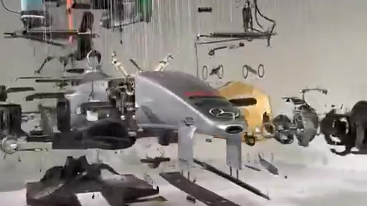 Incredible Suspended Deconstruction Of An F1 Car