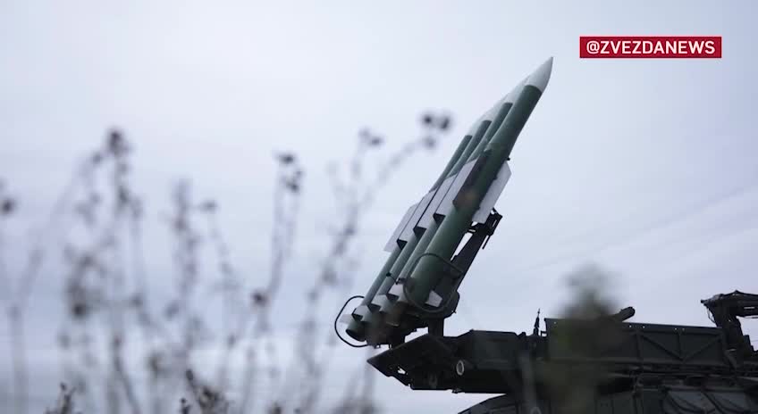 Footage of one of the best Buk-M3 air defense systems in the air defense zone.
