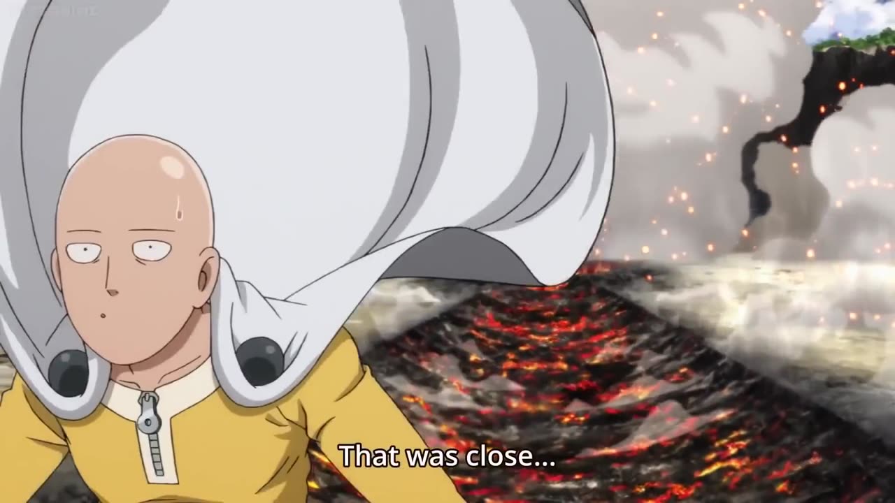 Saitama vs Genos fight | One punch man | English subtitles