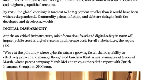 World Economic Forum Expands List of Global Fears for 2022