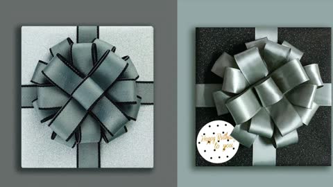 DIY Gift Wrapping - Multilayer Ribbon Flower Wrapping Tutorial