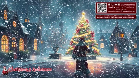 Relaxing Christmas Ambience - Holiday Vibes - Snowstorm Sounds 10