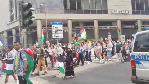 FREE PALESTINE, Demomarsch - DRESDEN, 11 05 2024 - Hände weg von Rafah