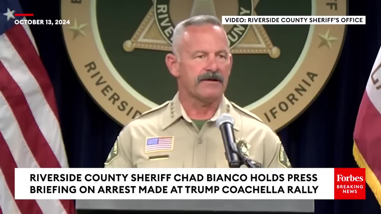 BREAKING Riverside Sheriff Says Arrest At Trump Rally Probably