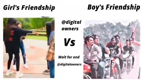 Girl's Friendship Vs Boy's friendship ¡!¡ memes #viralmemes #memes