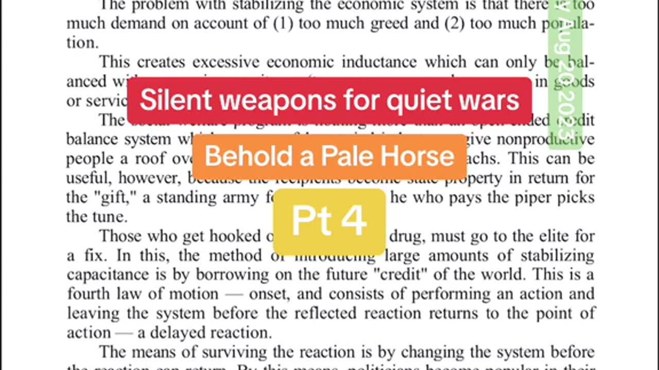 Behold a Pale horse Chapter 2 Silent weapons for quiet wars part 4