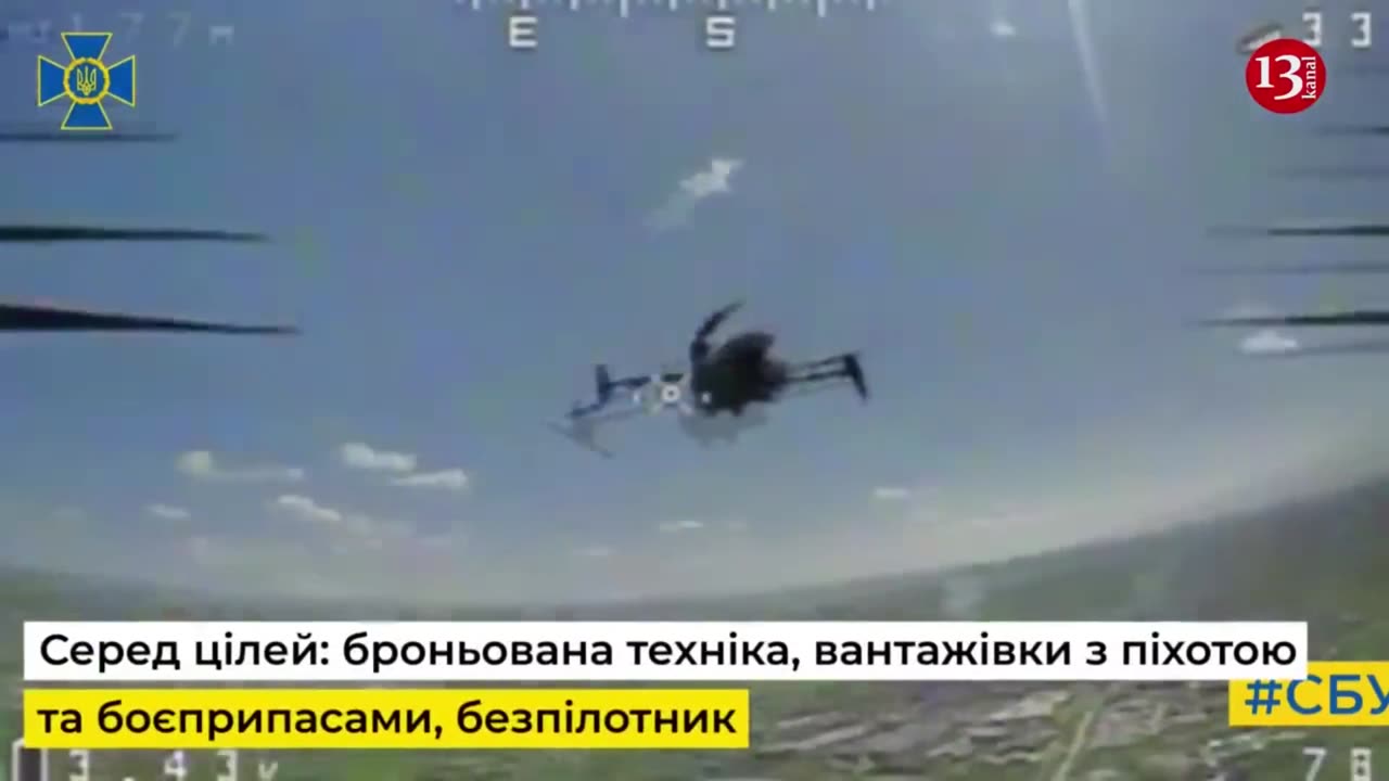 Coming under kamikaze drone’s attack, Russians sought to flee by leaving military equipment