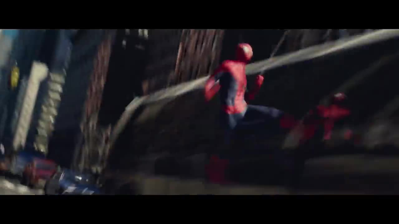 The amazing Spider-Man opening swinging sence