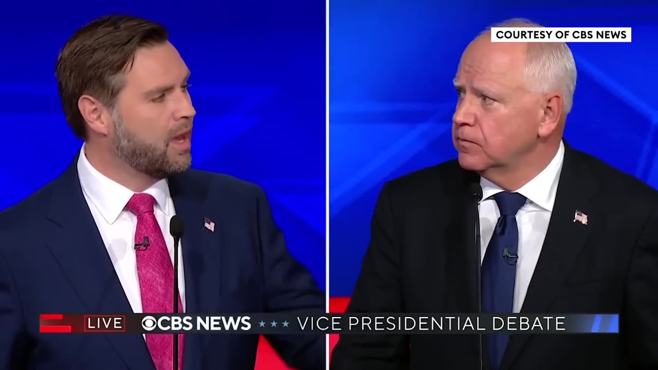 Just Mind Your Own Business- Tim Walz Fires Back At JD Vance Over Abortion Stances - VP Debate