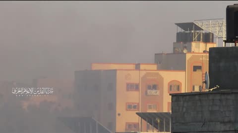A Palestinian sniper targets an Israeli solider