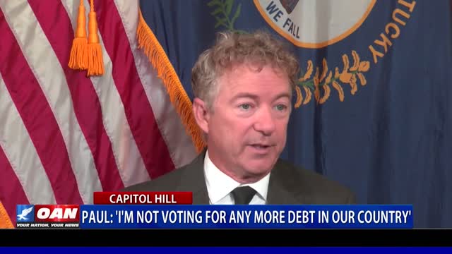 Sen. Paul: ‘I’m not voting for any more debt in our country’