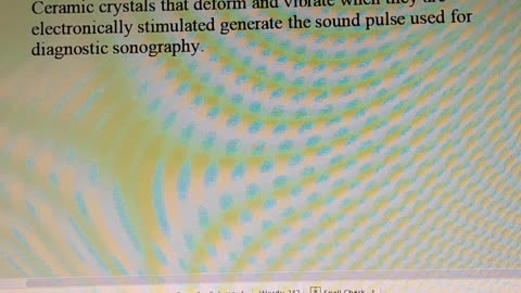 Which type of crystals are used in probe?