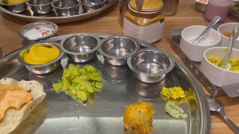 Ganpati Special Veg Thali : Maharashtrian Veg vegan Thali #Rumble#Shorts #Youtube