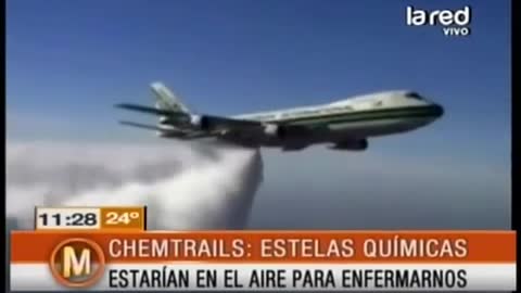 CHEMTRAILS .. ASI NOS ENVENENAN LAS AGUAS , LOS AIRES , LOS ALIMENTOS