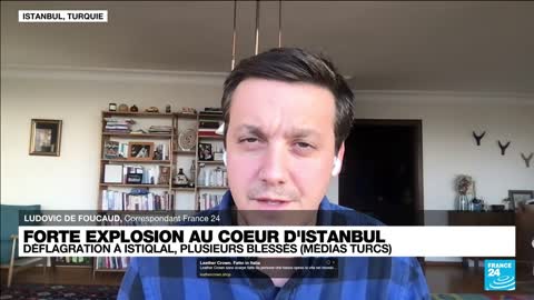 LODOVIC DE FOUCAUD, Correspondant France 2FORTE EXPLOSION AU COEUR DISTANBULu