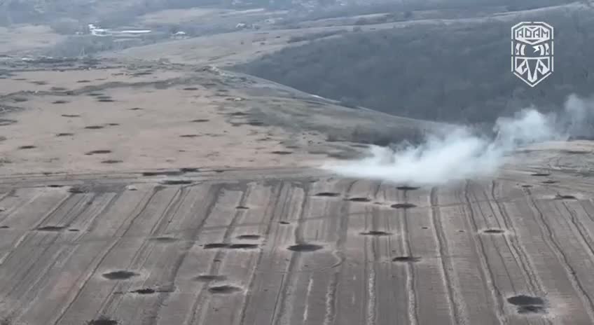 Drone Footage of Ukrainian Artillery Attacks 1