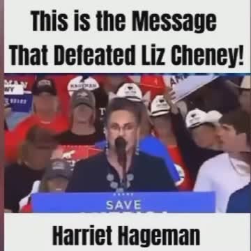 RINO Liz Cheney Loses To Harriet Hageman by almost 40 points