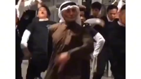 Old man dancing