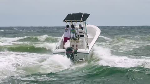 PASSENGER DESTROYED BY HUGE WAVE AT BOCA INLET