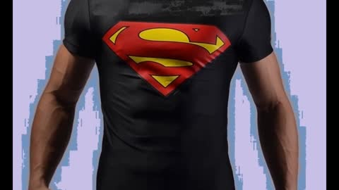 Superman Orange Colour Printed Crew Neck T Shirts