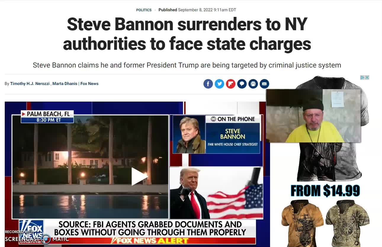 Steve Bannon Surrenders To Authorities