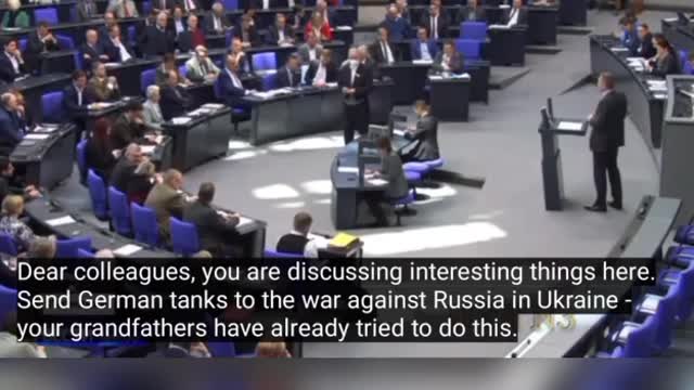 German Parliament votes against sending tanks to Ukraine.