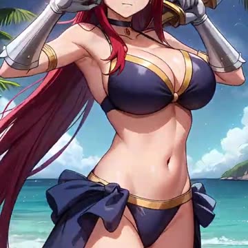 Erza scarlet edit | ai anime art