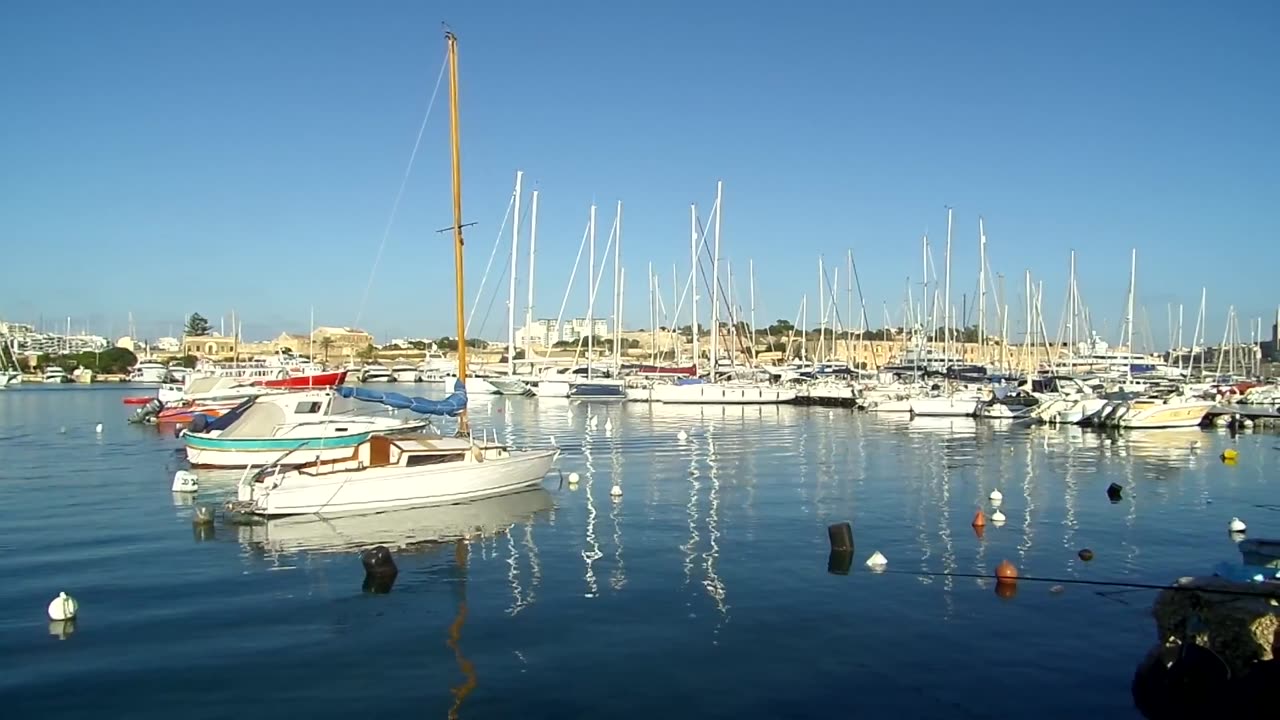 Boote vor Sliema Malta 12.11.2015