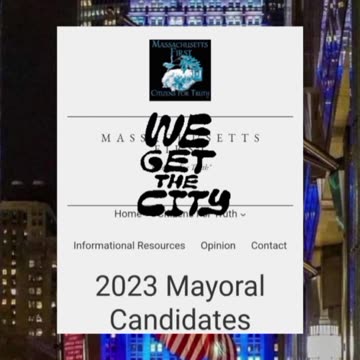 Massachusetts Mayors Races - VOTE NOVEMBER 7TH!!
