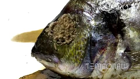 Fish Eaten By Maggots Timelapse