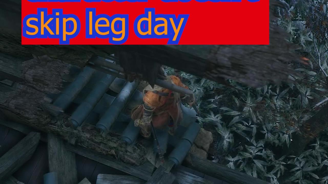 Sekiro doesn't skip leg day Sekiro, Shadows Die Twice