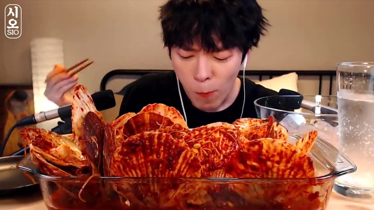 Sub)Mukbang SPICY SEAFOOD🐙|Octopus,Giant clam, Scallops | REAL SOUNDS Eating Show [SIO ASMR]