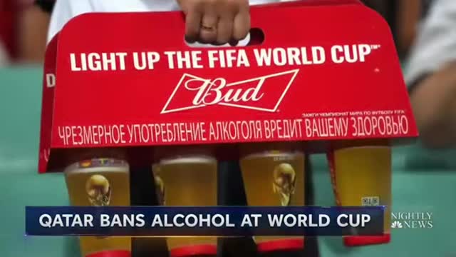 QATAR BANS ALCOHOL AT WORLD CUP