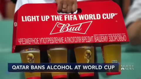 QATAR BANS ALCOHOL AT WORLD CUP