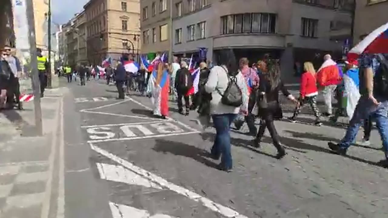 ARCHIVACE VIDEA: Demonstrace pochod Prahou - Společně jsme silnější