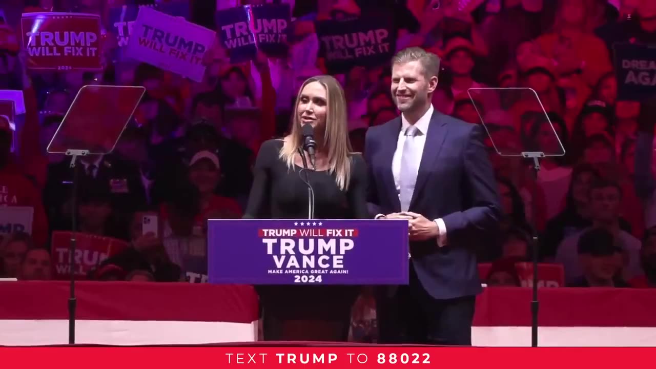 ERIC & LARA TRUMP AT MSG: "THEY TRIED EVERYTHING TO TAKE DOWN TRUMP!"