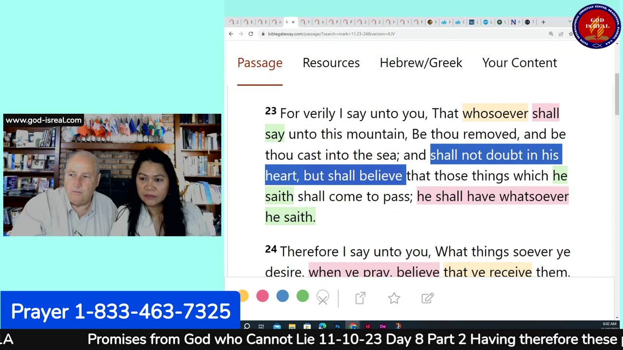 Nov.10, 2023 Promises from God who Cannot Lie! Day8 Part2 -2Cor.7:1A