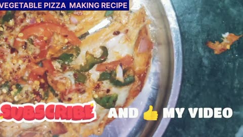 Vegetable pizza making process