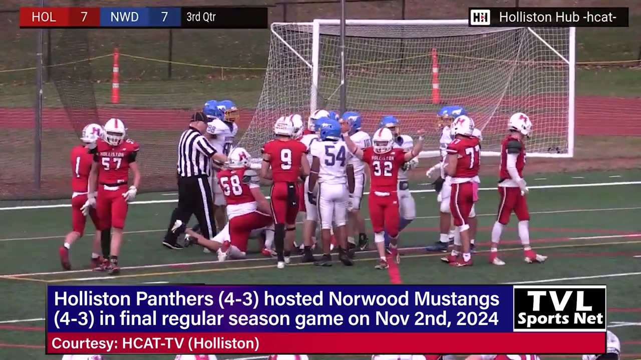 HS Football Highlights: Holliston Panthers VS Norwood Mustangs (Nov 2nd, 2024)