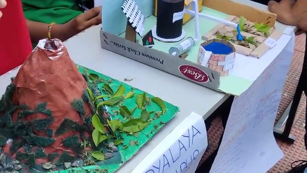 Volcano eruption science project